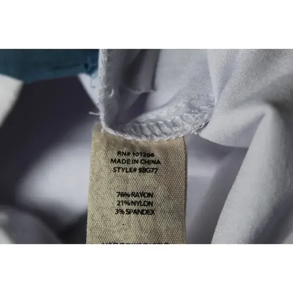 NWT Soft Surroundings Super Stretch Lattice Capri Pull On Pants Wht Plus Size 1X - Picture 9 of 13